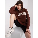 FANCY Sweatshirt-FA-BL-7649.85P-dark brown | Shoptok.si