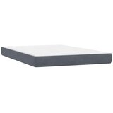 Box Spring krevet s madracem i LED tamno sivi 140x220 cm samt | shoptok.hr