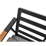 Ramiz Vrtno pohištvo iz aluminija + kavč + dva fotelja + miza | Shoptok.si