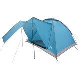 vidaXL Kamping šator 4-osobni Plava Poliester i čelik - Plava 4 osoba | shoptok.hr