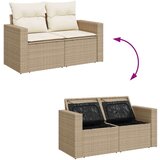  7-dijelni set vrtnih sofa od poliratana s jastucima bež | shoptok.hr