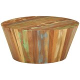 vidaXL Klubska mizica Ø65x31 cm trden predelan les Cene