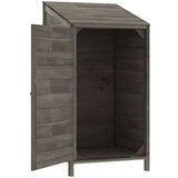 vidaXL Vrtno spremište antracit 55 x 52 x 112 cm od masivne jelovine | shoptok.hr
