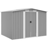  Vrtna kućica za pohranu siva metalna 257 x 205 x 178 cm | shoptok.hr