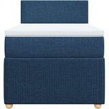 vidaXL Krevet s oprugama i madracem plavi 90 x 200 cm od tkanine | shoptok.hr