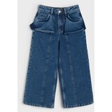 Sinsay Wide leg traperice s ukrasnim peplumom i dodatkom viskoze | shoptok.hr