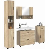  Set namještaja za kupaonicu 4 kom. Sonoma hrast | shoptok.hr