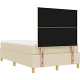  Krevet s opruga kutije s uzglavljem Krema 190 x 120 cm tkanina | shoptok.hr