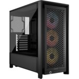 Corsair FRAME 4000D RS ARGB3xRS120 ARGB fans, 360mm rad170mm cooler, 430mm GPU, ATX, Black | Eponuda.ba