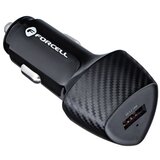 forcell CARBON auto punjač USB QC 3.0 18W CC50-1A crni (Ukupno 18W) | shoptok.hr