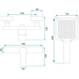 REA Bath Tuš pipa REA ARGUS Brush Copper | shoptok.hr