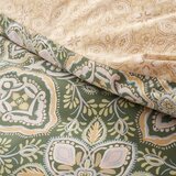 Pineapple Elephant Zelena/bež enojna posteljnina 135x200 cm Alba Geo – | Shoptok.si