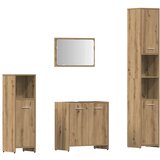 Maison Chic Kopalniška garnitura - Kopalniški sestavi 4-delna artisan hrast inženirski les, (21787614) Cene