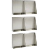  Zid za zadržavanje 6 kom. 40 x 12 x 40 cm Nehrđajući čelik - Nehrđajući čelik 40 x 12 x 40 cm 6 | shoptok.hr