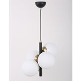 Squid Lighting Bijela/crna viseća svjetiljka sa staklenim sjenilom ø 15 cm Forte – Cijene