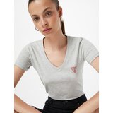 Guess Majica svijetlosiva / crvena | shoptok.hr