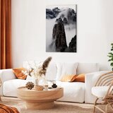  Slika - High Mountains in Mist (1-part) - Landscape of Clouds Amid Rocks 60x90 Standard | shoptok.hr