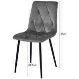 Libra stolica - svijetlo ružičasti baršun / zlatne noge x 1 | shoptok.hr