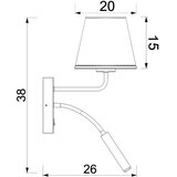  Zidna lampa ARDEN 1xE27/15W/230V + 1xG9/8W bežna/braon | Eponuda.com