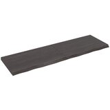 vidaXL Kopalniški pult temno rjav 200x60x(2-6) cm obdelan trden les, (21244469) Cene