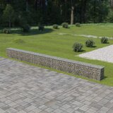 vidaXL Gabionska stena s pokrovi iz pocinkanega jekla 600x30x50 cm Cene