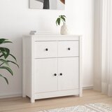 Maison Chic Komoda - Predalnik bela 70x35x80 cm trdna borovina, (21716360) | Shoptok.si