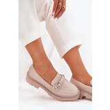 Boto Ladies Moccasins Decorated With Rhinestones Beige Patina | Shoptok.si