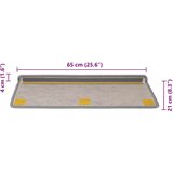 vidaXL Samolepilne preproge za stopnice Sisal-Look 30 kosov Platina | Shoptok.si