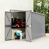  Zidno vrtno spremište sivo 118x288x178 cm pocinčani čelik | shoptok.hr