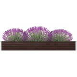  Povišena vrtna gredica od pocinčanog čelika 320x40x45 cm smeđa | shoptok.hr