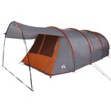  Tunelski šator s krovom Siva i narančasta 740 x 370 x 220 cm | shoptok.hr