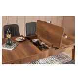 Hanah home trpezarijski set vina 1053 anthracite walnut