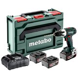 Metabo BS 18 LT SET 602102960 akumulatorska bušilica 18 V 4.0 Ah li-ion uklj. 3 akumulatora, uklj. punjač, uklj. kofer u