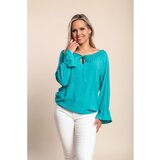 Fenzy Plus Size Bluza S 3/4 Rukavima, Petrol | shoptok.hr