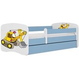 HAPPYKIDS Dječji krevet Dreamy bager 140x70 sa madracem bez ladice Plava | shoptok.hr