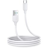 Joyroom Prilagodljiv, vzdržljiv USB-USB-C kabel za polnjenje in prenos podatkov, 1 m bele barve, (21831640) | Shoptok.si