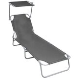 Jumi Garden Zložljiv ležalnik z baldahinom, (22065366) | Shoptok.si
