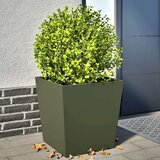vidaXL Vrtne sadilice 2 kom maslinastozelene 50 x 50 x 50 cm čelične | shoptok.hr