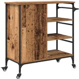  Kuhinjski kolica Staro drvo 87.5 x 38.5 x 84.5 cm | shoptok.hr