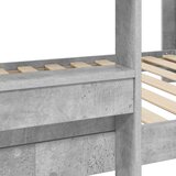  Postelja na vzkraj za otroke Betonsko siva 90 x 200 cm, (5000142089) | Shoptok.si