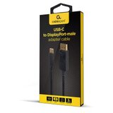 VIDEO adapter kabl Type-C to DisplayPort, BLACK, 2m, 4K 60 Hz, GEMBIRD A-CM-DPM-01 | Eponuda.ba