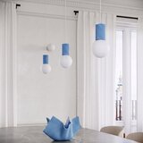 Sollux Svetlo modra viseča svetilka iz opalnega stekla ø 12 cm Orbital – | Shoptok.si