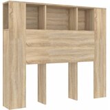  Uzglavlje s ormarićem boja hrasta sonome 120 x 18,5 x 102,5 cm | shoptok.hr