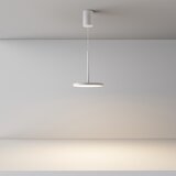 MAYTONI P076PL-L12W3K-W - led luster na sajli plato LED/12W/2300K 3000K bela | Eponuda.com