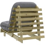  Futon na razvlačenje s madracem 70 x 206 x 11 cm od borovine | Eponuda.com