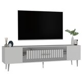Hanah home TV komoda Dekolp3, 150x48,2x29,6 cm, Bijelo-Srebrne boje | Eponuda.ba