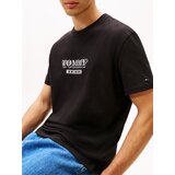 Tommy Jeans Majica mornarska / rdeča / črna / bela | Shoptok.si