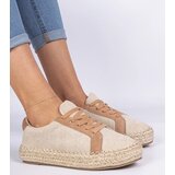 D/CEO marka niezdefiniowana Brown women's espadrilles with laces Malsi | ePonuda.com