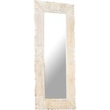 vidaXL Ogledalo bijelo 110 x 50 cm od masivnog drva manga | shoptok.hr