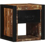 vidaXL Nočna omarica Multicolor 40x35x40 cm Masivni les Reclaimed | Shoptok.si